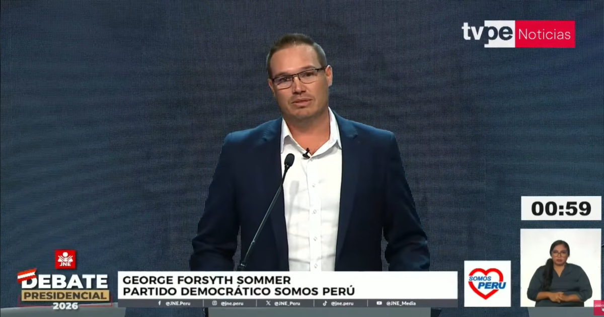 Debate Presidencial: George Forsyth y Rocío Porras presentan propuestas de seguridad y vale FISE para el Senado 2026.